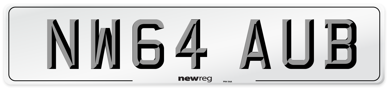 NW64 AUB Number Plate from New Reg
